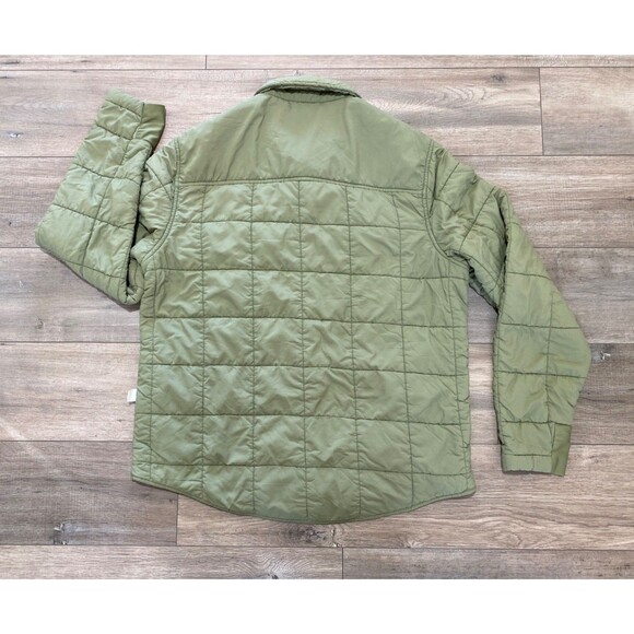 Badlands Mens M Puffy Shirt Jacket Sage Green Button Up Hunting Outdoors - Picture 7 of 10